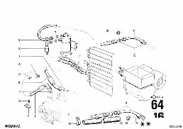 AIR CONDITIONING diagram for BMW 2500-3.3Li 3.3L