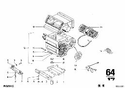 AIR CONDITIONING diagram for BMW 2500-3.3Li 3.3L