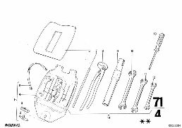 CAR TOOL/LIFTING JACK diagram for BMW 2500-3.3Li 2500