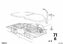 CAR TOOL/LIFTING JACK diagram for BMW 2500-3.3Li 3.3L