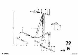 SAFETY BELT FRONT diagram for BMW 2500-3.3Li 3.3Li