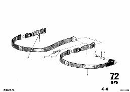 SAFETY BELT REAR diagram for BMW 2500-3.3Li 3.0Si