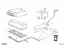 ELECTR. PARTS FOR US SAFETY BELTS diagram for BMW 2500-3.3Li 3.0Si