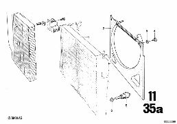 RADIATOR diagram for BMW 2500-3.3Li 3.3Li