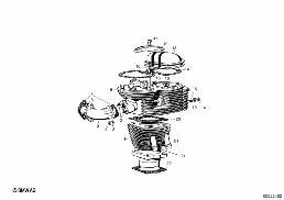 CYLINDER HEAD diagram for BMW Isetta 300
