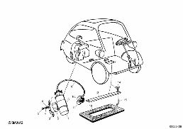 SPARK PLUG/IGNITION WIRE/IGNITION COIL diagram for BMW Isetta 300
