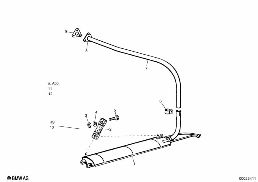 EXHAUST SYSTEM diagram for BMW Isetta 300