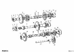INDIVIDUAL TRANSMISSION PARTS diagram for BMW Isetta 300