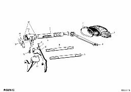 TRANSMISSION GEARSHIFT PARTS diagram for BMW Isetta 300