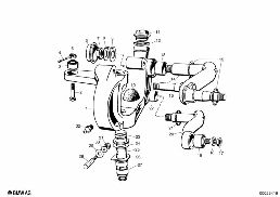 FRONT AXLE diagram for BMW Isetta 300