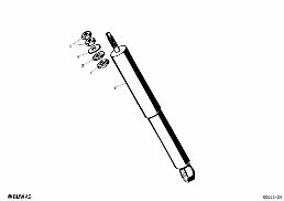 SHOCK ABSORBER, REAR diagram for BMW Isetta 300
