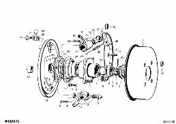 FRONT WHEEL BRAKE diagram for BMW Isetta 300