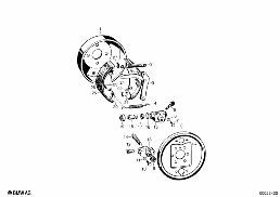 REAR WHEEL BRAKE diagram for BMW Isetta 300