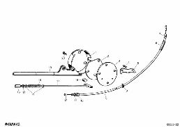 PARKING BRAKE diagram for BMW Isetta 300