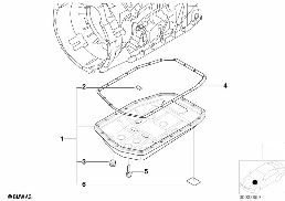A5S325Z OIL PAN diagram for BMW 5 Series E39 528i