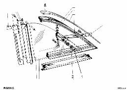 GLAZING diagram for BMW 700