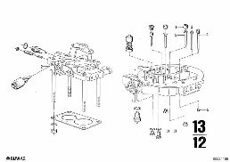 CARBURETOR, JETS AND PUMPS diagram for BMW 2500-3.3Li 3.3L