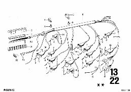 CABLE HARNESS diagram for BMW 2500-3.3Li 3.0Si