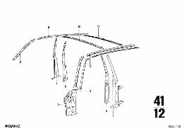BODY-SIDE FRAME-SIDE MEMBER/COLUMNS diagram for BMW 2500-3.3Li 3.3L
