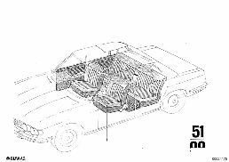 COVER MATERIAL, RUNNING METER diagram for BMW 2500-3.3Li 3.3Li