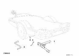 TRAILER REAR SUPPORTS diagram for BMW 5 Series E39 528i