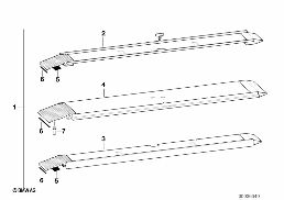 TRAILER LOADING RAMP diagram for BMW 5 Series E39 528i