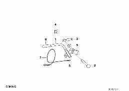 TRAILER, INDIVIDUAL PARTS, HANDBRAKE diagram for BMW 5 Series E39 528i
