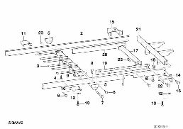 TRAILER, INDIVIDUAL PARTS, CHASSIS FRAME diagram for BMW 5 Series E39 528i