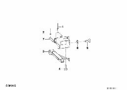 TRAILER, INDIVIDUAL PARTS, REAR SUPPORT diagram for BMW 5 Series E39 528i