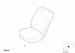 EASY-ON/EASY-OFF SEAT COVER diagram for BMW 5 Series E39 528i