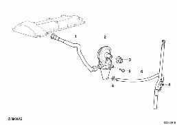 CRANKCASE-VENTILATION/OIL SEPARATOR diagram for BMW 5 Series E39 528i