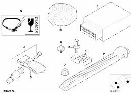TIRE PRESSURE CONTROL (RDC) - CTRL UNIT diagram for BMW 5 Series E39 528i
