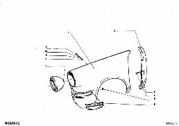 FRONT SIDE PANEL diagram for BMW 700