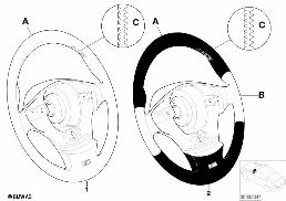 INDIVID. M SPORTS STRNG WHL AIRBAG SA710 diagram for BMW 5 Series E39 528i