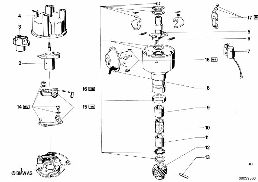 DISTRIBUTOR-SINGLE PARTS diagram for BMW 1500-2000CS 1800