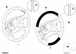 INDIVID. STRNG WHL,AIRBAG,MULTIFUNCTION diagram for BMW 5 Series E39 528i