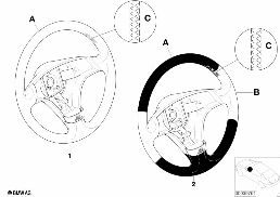 INDIVID. SPORTS STRNG WHL,AIRBAG,SA 255 diagram for BMW 5 Series E39 528i