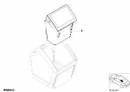 INDIVIDUAL WOOD REAR CONSOLE diagram for BMW 5 Series E39 528i